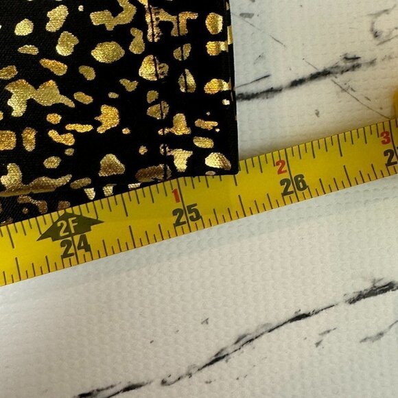 NWOT - Black and Gold Leggings Size M - Picture 7 of 8